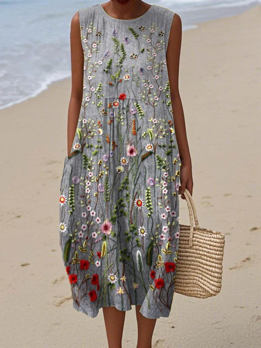 קארה | שמלת מידי פרחי בר